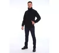 КУРТКА ДЕМИСЕЗОННАЯ «ФЛИСОВАЯ» ЧЕРНАЯ